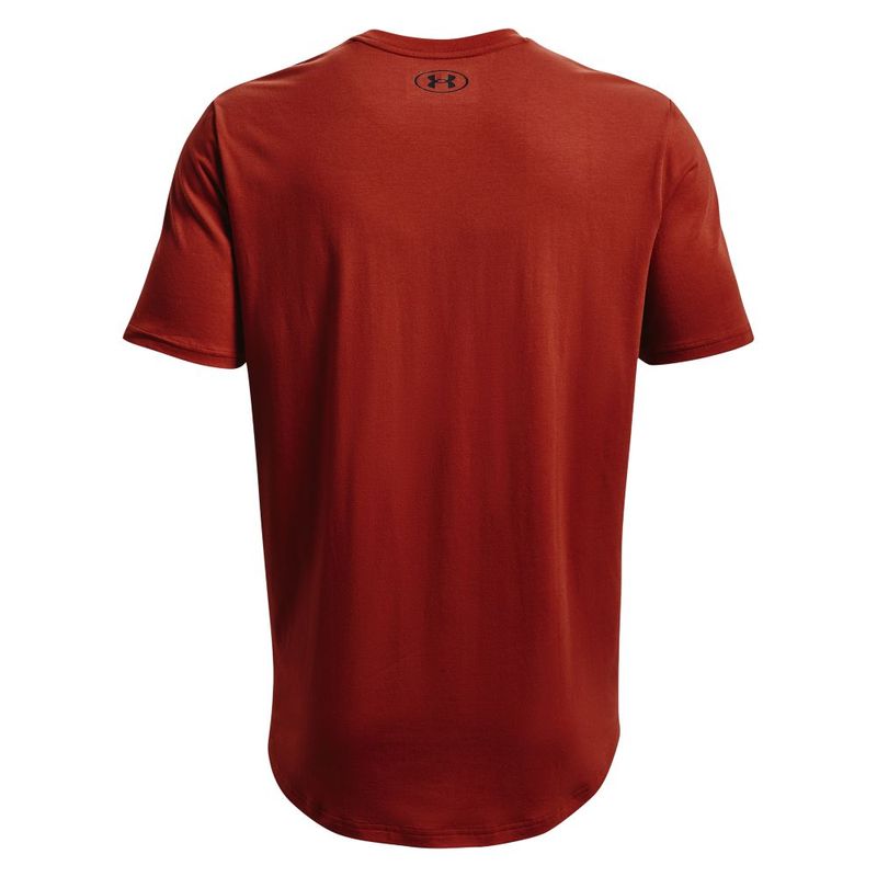 Camiseta-Manga-Corta-under-armour-para-hombre-Ua-Project-Rock-Outworked-Ss-para-entrenamiento-color-rojo.-Reverso-Sin-Modelo