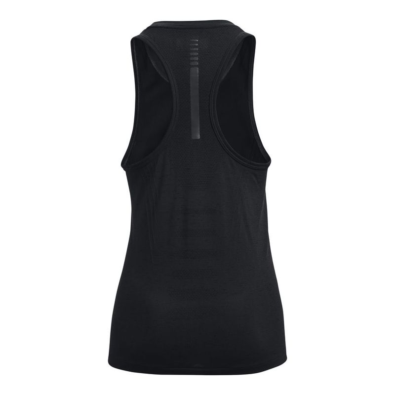 Camiseta-Manga-Sisa-under-armour-para-mujer-Ua-Seamless-Run-Tank-para-correr-color-negro.-Reverso-Sin-Modelo