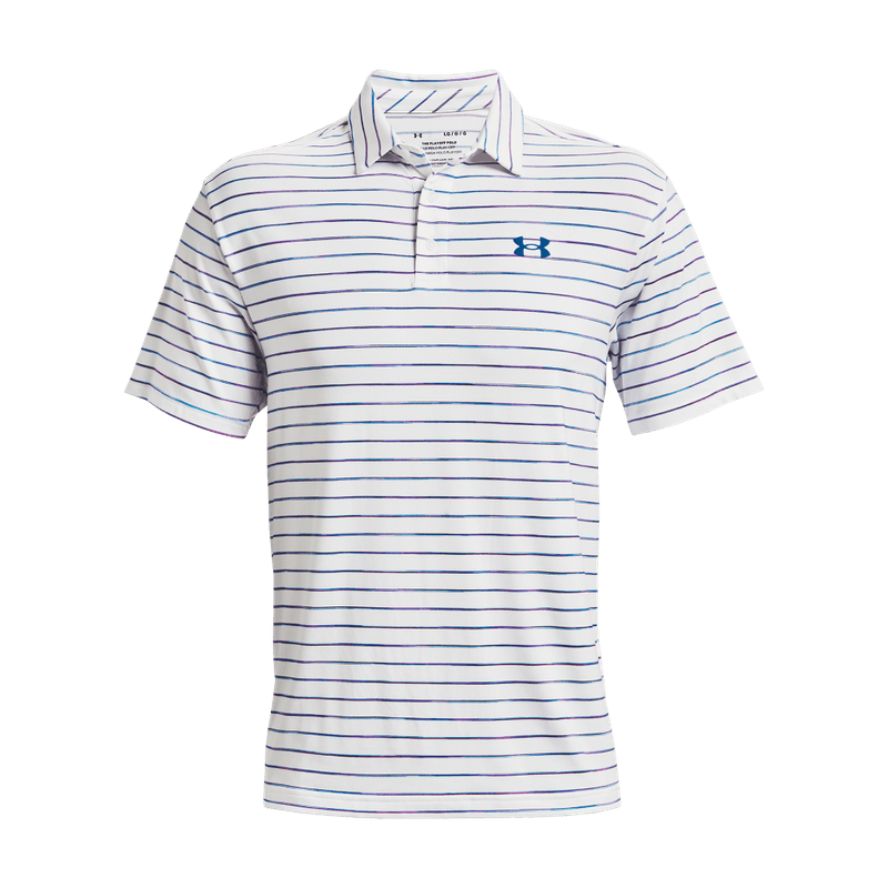 Camiseta-Manga-Corta-under-armour-para-hombre-Ua-Playoff-Polo-2.0-para-golf-color-blanco.-Frente-Sin-Modelo
