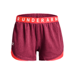 Pantaloneta-under-armour-para-mujer-Play-Up-Twist-Shorts-3.0-para-entrenamiento-color-rojo.-Frente-Sin-Modelo