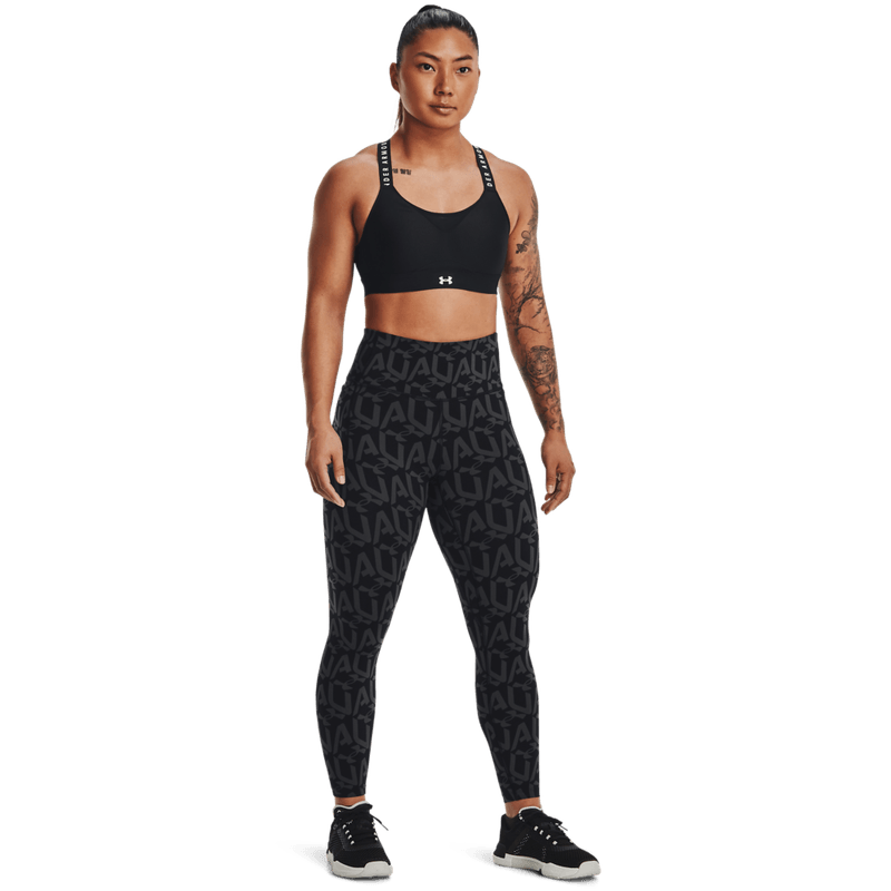Licra-under-armour-para-mujer-Meridian-Print-Ankle-Leg-para-entrenamiento-color-negro.-Outfit-Completo