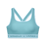 Top-under-armour-para-mujer-Ua-Crossback-Mid-Bra-para-entrenamiento-color-azul.-Frente-Sin-Modelo