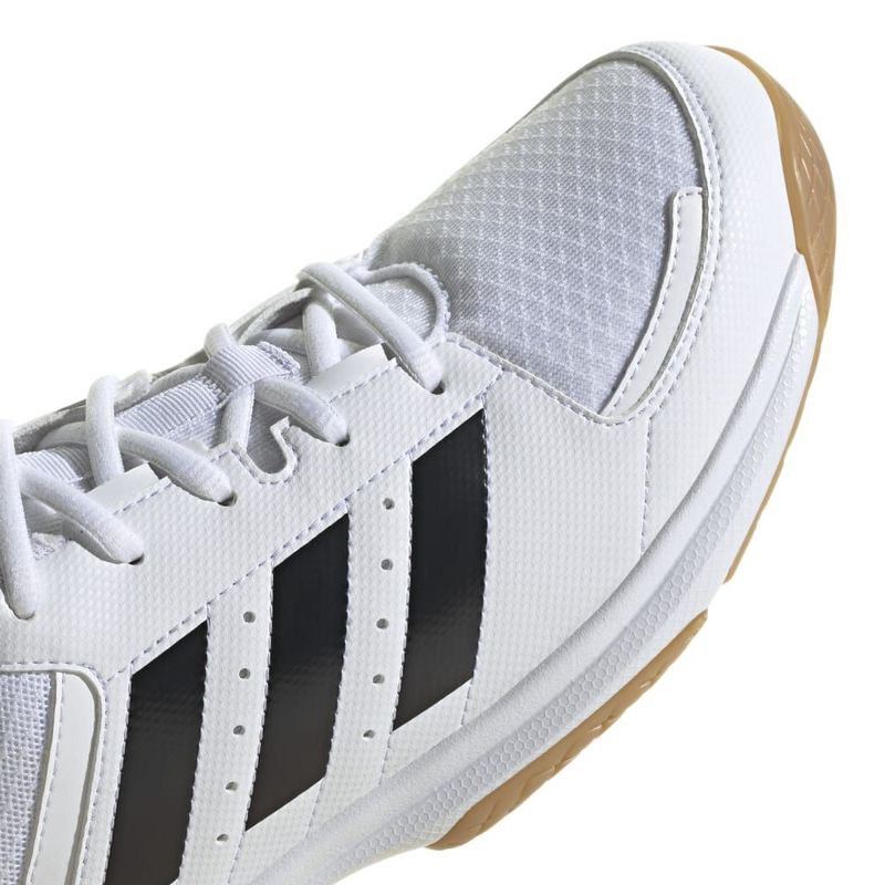 Tenis-adidas-para-mujer-Ligra-7-W-para-indoor-color-blanco.-Detalle-3