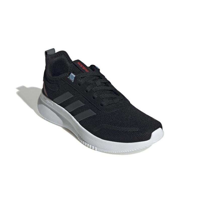 Tenis-adidas-para-hombre-Lite-Racer-Rebold-para-moda-color-negro.-Borde-Externo