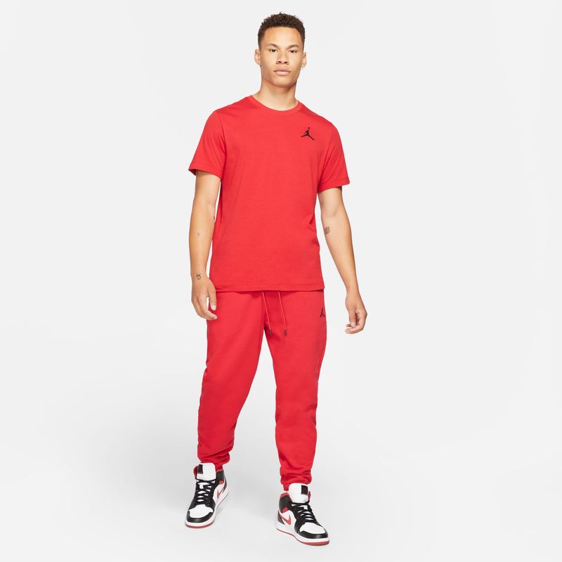 Camiseta-Manga-Corta-nike-para-hombre-M-J-Jumpman-Emb-Ss-Crew-para-moda-color-rojo.-Detalle-Sobre-Modelo-1