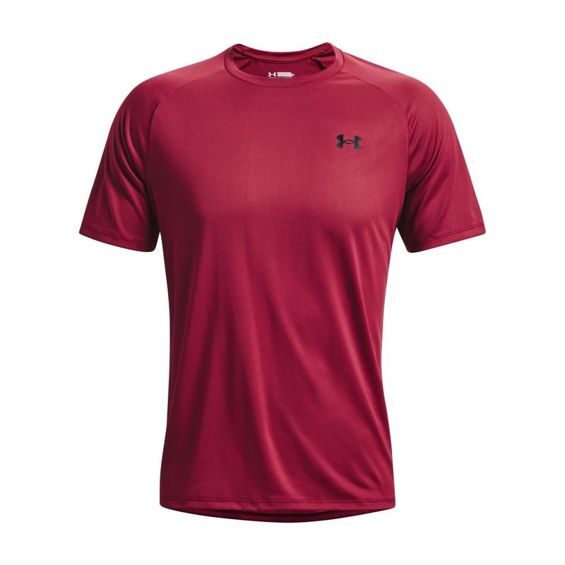Camiseta-Manga-Corta-under-armour-para-hombre-Ua-Tech-2.0-Ss-Tee-para-entrenamiento-color-rosado.-Frente-Sin-Modelo