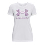 Camiseta-Manga-Corta-under-armour-para-mujer-Live-Sportstyle-Graphic-Ssc-para-entrenamiento-color-blanco.-Frente-Sin-Modelo