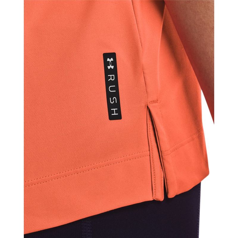 Camiseta-Manga-Corta-under-armour-para-mujer-Ua-Rush-Energy-Core-Ss-para-entrenamiento-color-naranja.-Detalle-Sobre-Modelo-3
