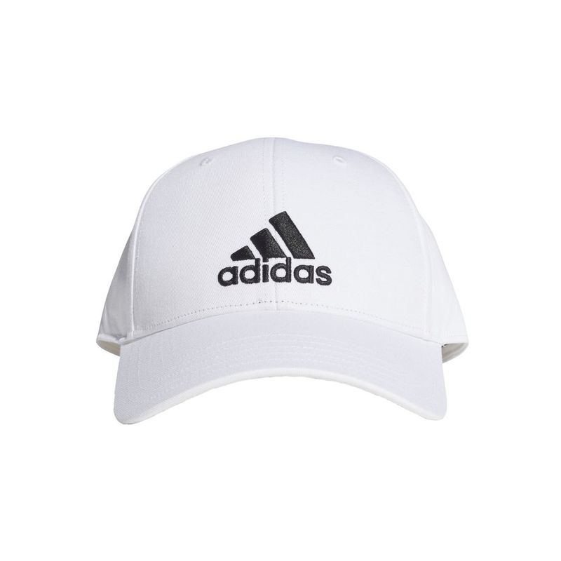 Gorra-adidas-para-hombre-Bball-Cap-Cot-para-entrenamiento-color-blanco.-Frente-Sin-Modelo