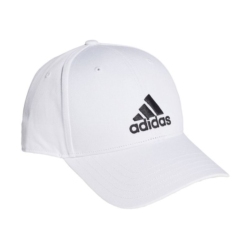 Gorra-adidas-para-hombre-Bball-Cap-Cot-para-entrenamiento-color-blanco.-Borde-Externo