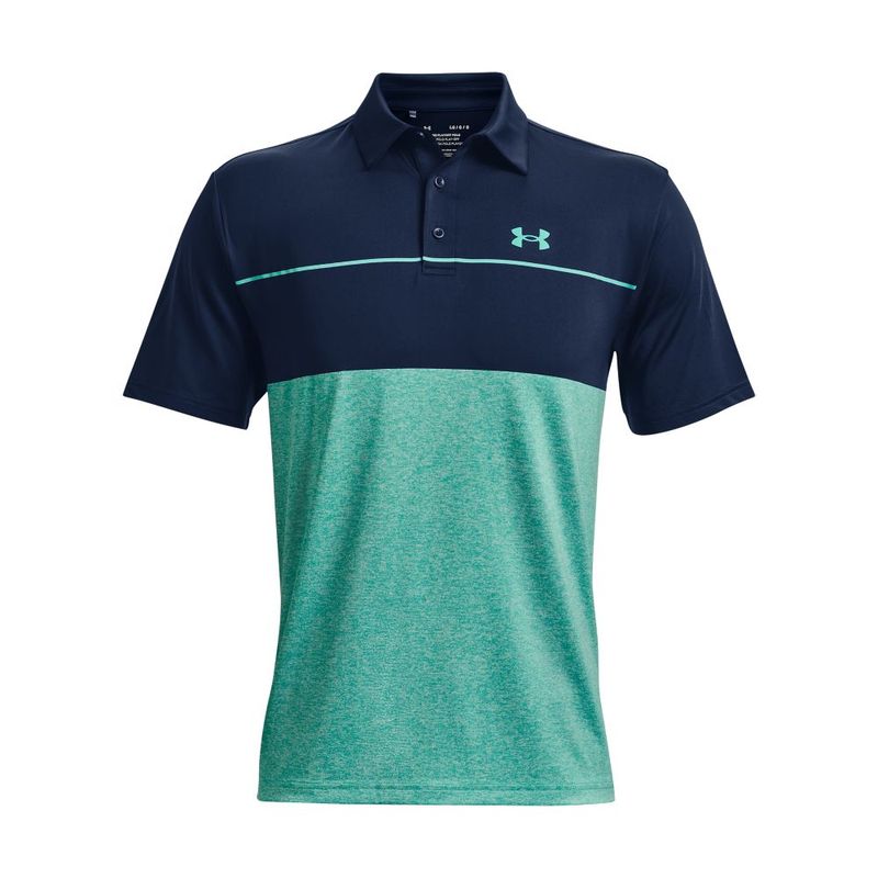 Camiseta-Manga-Corta-under-armour-para-hombre-Ua-Playoff-Polo-2.0-para-golf-color-azul.-Frente-Sin-Modelo