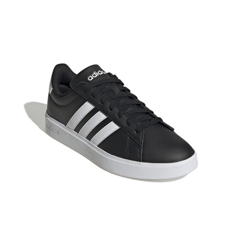Tenis-adidas-para-hombre-Grand-Court-2.0-para-moda-color-negro.-Borde-Externo