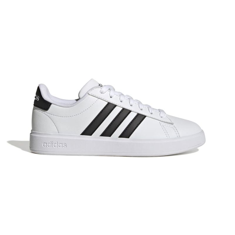 Tenis-adidas-para-mujer-Grand-Court-2.0-para-moda-color-blanco.-Lateral-Externa-Derecha
