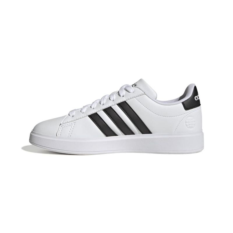 Tenis-adidas-para-mujer-Grand-Court-2.0-para-moda-color-blanco.-Lateral-Interna-Izquierda