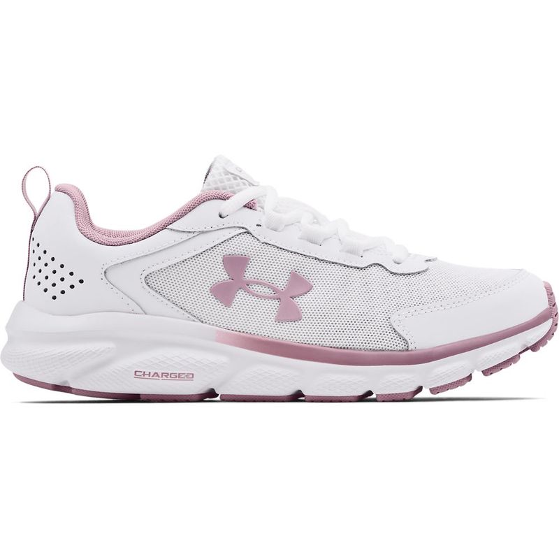 Tenis-under-armour-para-mujer-Ua-W-Charged-Assert-9-para-correr-color-blanco.-Lateral-Externa-Derecha