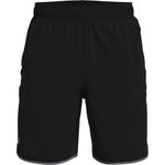 Pantaloneta-under-armour-para-hombre-Ua-Hiit-Woven-Shorts-para-entrenamiento-color-negro.-Frente-Sin-Modelo