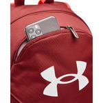 Morral-under-armour-para-hombre-Ua-Hustle-Lite-Backpack-para-entrenamiento-color-rojo.-Bolsillo-Frontal