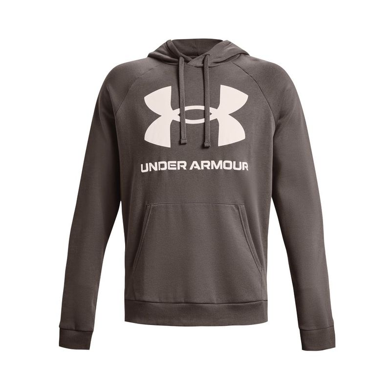 Camiseta-Manga-Larga-under-armour-para-hombre-Ua-Rival-Fleece-Big-Logo-Hd-para-entrenamiento-color-blanco.-Frente-Sin-Modelo