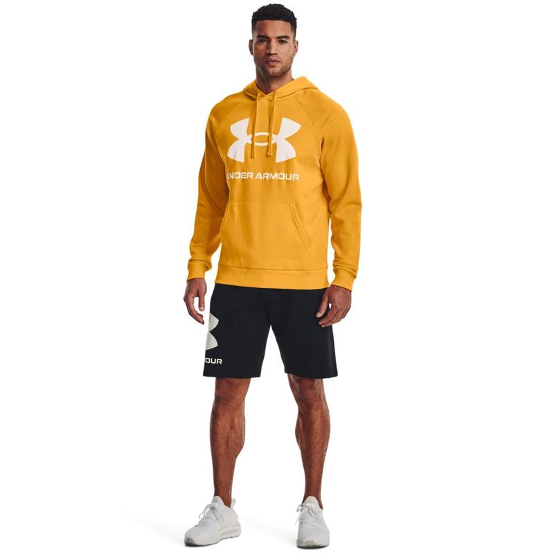 Camiseta-Manga-Larga-under-armour-para-hombre-Ua-Rival-Fleece-Big-Logo-Hd-para-entrenamiento-color-amarillo.-Outfit-Completo