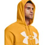 Camiseta-Manga-Larga-under-armour-para-hombre-Ua-Rival-Fleece-Big-Logo-Hd-para-entrenamiento-color-amarillo.-Hoodie