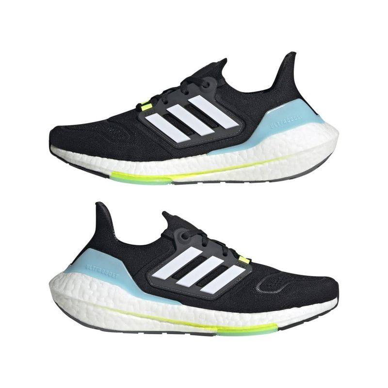 Tenis-adidas-para-mujer-Ultraboost-22-W-para-correr-color-negro.-Par-Laterales