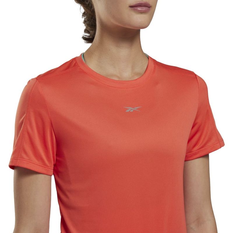 Camiseta-Manga-Corta-reebok-para-mujer-Wor-Run-Speedwick-Tee-para-correr-color-naranja.-Detalle-Sobre-Modelo-1