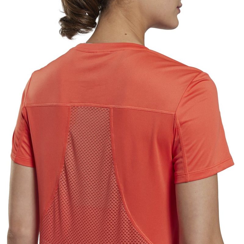 Camiseta-Manga-Corta-reebok-para-mujer-Wor-Run-Speedwick-Tee-para-correr-color-naranja.-Detalle-Sobre-Modelo-2