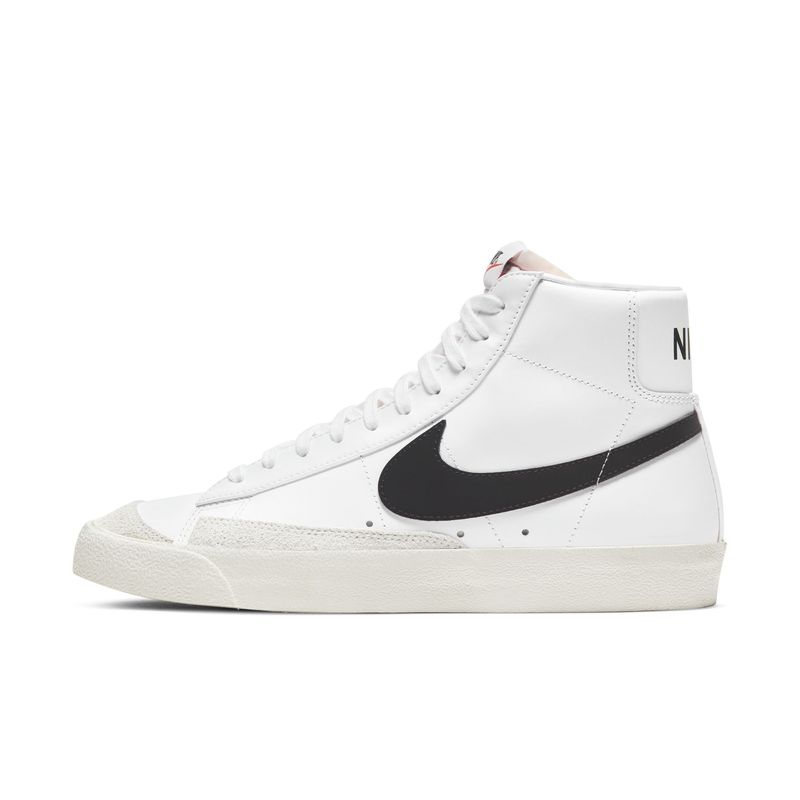 Tenis-nike-para-hombre-Blazer-Mid--77-Vntg-para-moda-color-blanco.-Lateral-Interna-Izquierda