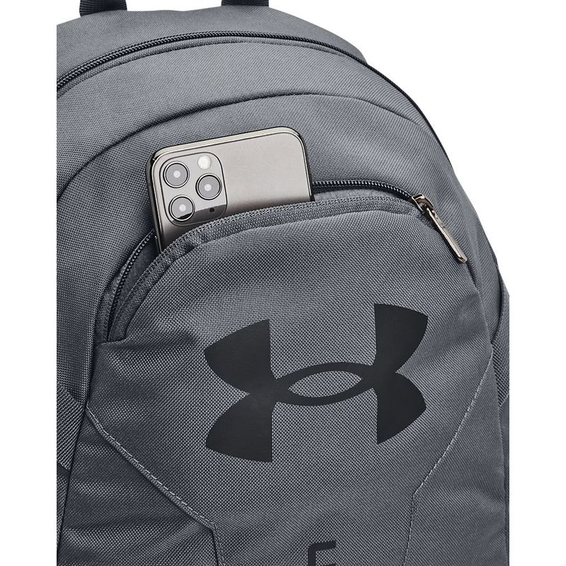 Morral-under-armour-para-hombre-Ua-Hustle-Lite-Backpack-para-entrenamiento-color-negro.-Bolsillo-Frontal