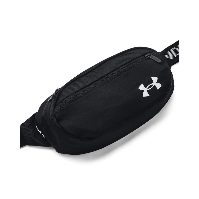 Canguro-under-armour-para-hombre-Ua-Flex-Waist-Bag-para-entrenamiento-color-negro.-Frente-Sin-Modelo