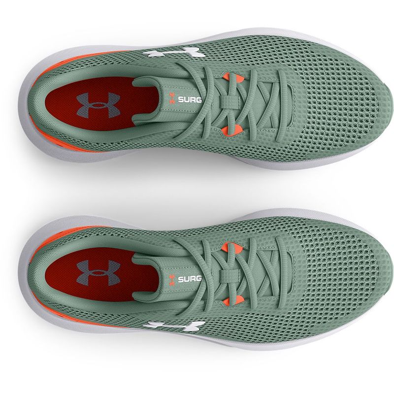 Tenis-under-armour-para-hombre-Ua-Surge-3-para-correr-color-verde.-Capellada