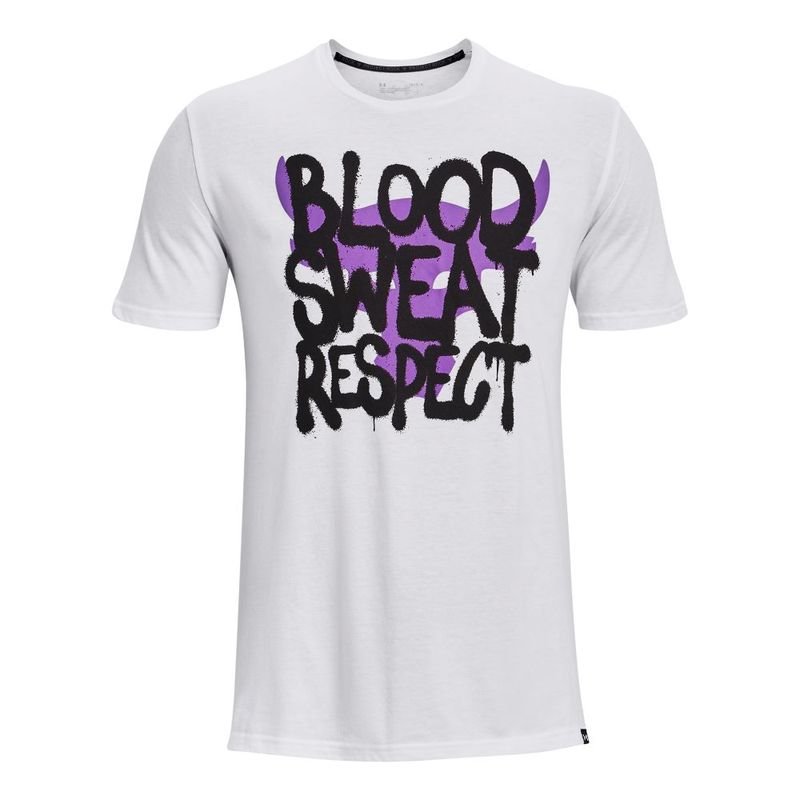 Camiseta-Manga-Corta-under-armour-para-hombre-Ua-Pjt-Rock-Q3-Payoff-Ss-2-para-entrenamiento-color-blanco.-Frente-Sin-Modelo