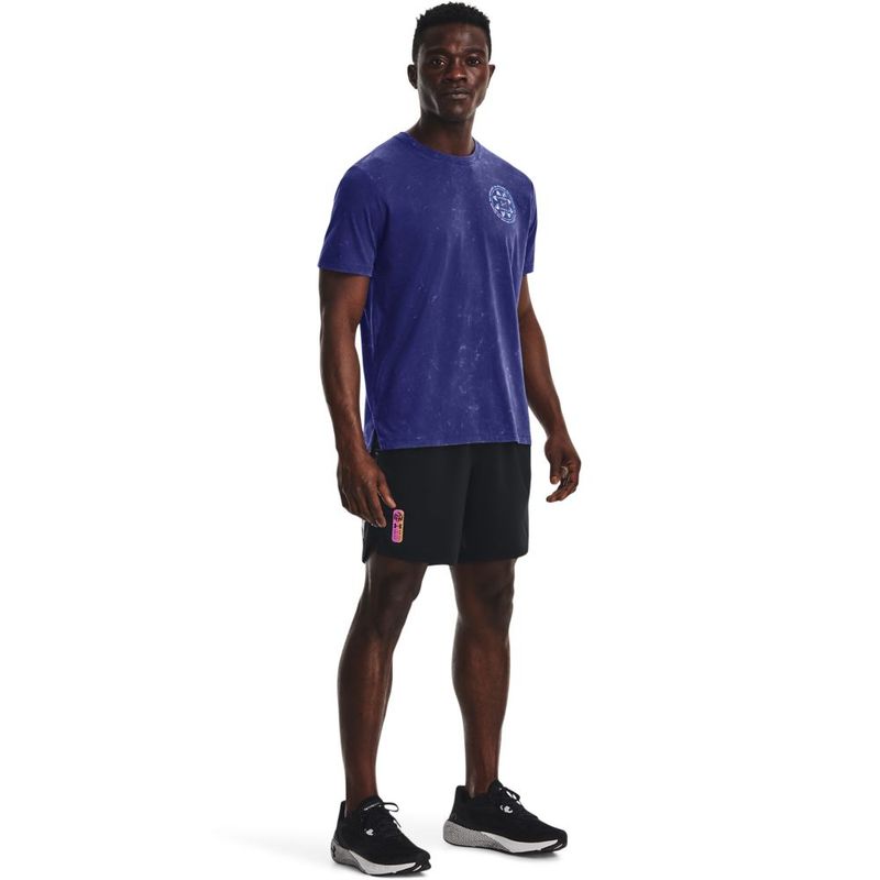 Camiseta-Manga-Corta-under-armour-para-hombre-Ua-Run-Anywhere-Ss-para-correr-color-azul.-Outfit-Completo