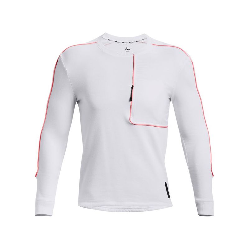 Camiseta-Manga-Larga-under-armour-para-hombre-Ua-Run-Anywhere-Ls-V2-para-correr-color-blanco.-Frente-Sin-Modelo