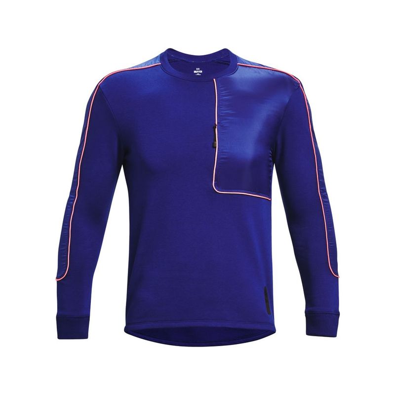 Camiseta-Manga-Larga-under-armour-para-hombre-Ua-Run-Anywhere-Ls-V2-para-correr-color-azul.-Frente-Sin-Modelo