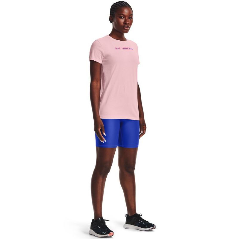 Camiseta-Manga-Corta-under-armour-para-mujer-Ua-Tonal-Multi-Font-Ss-para-entrenamiento-color-rojo.-Outfit-Completo