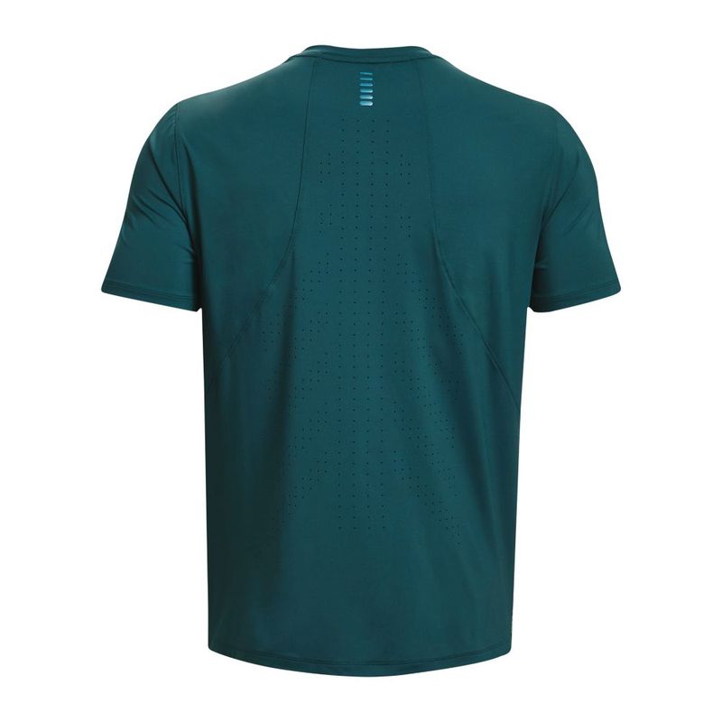 Camiseta-Manga-Corta-under-armour-para-hombre-Ua-Iso-Chill-Laser-Tee-para-correr-color-amarillo.-Reverso-Sin-Modelo
