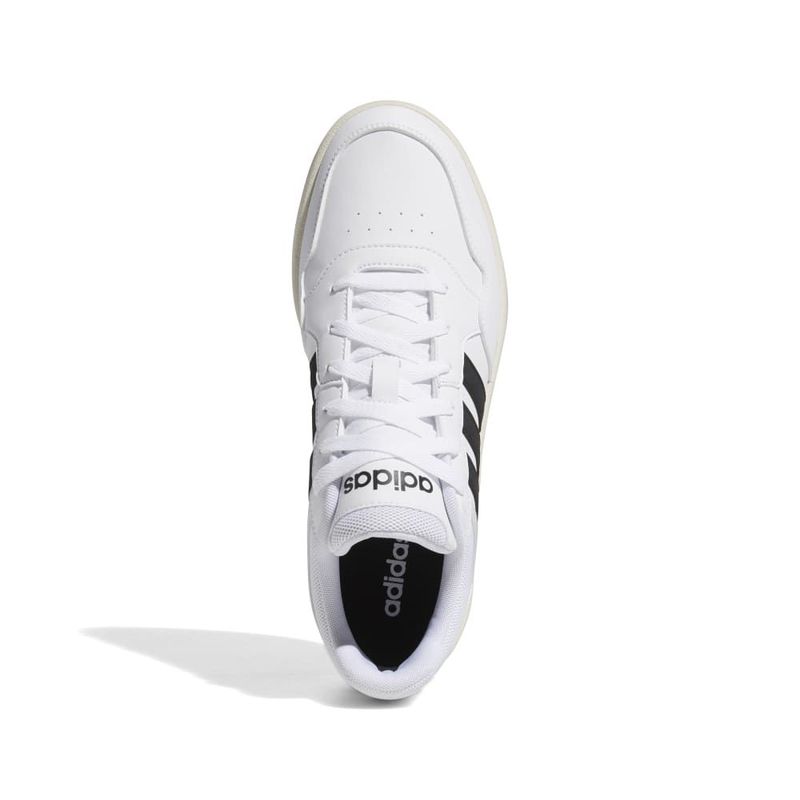 Tenis-adidas-para-hombre-Hoops-3.0-para-moda-color-blanco.-Capellada