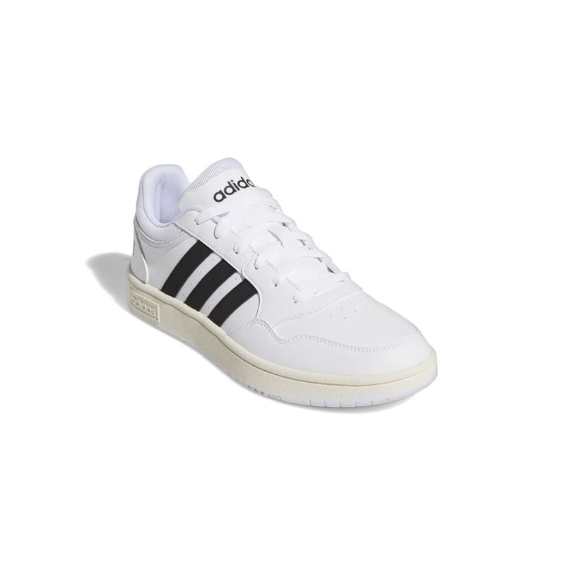 Tenis-adidas-para-hombre-Hoops-3.0-para-moda-color-blanco.-Borde-Externo