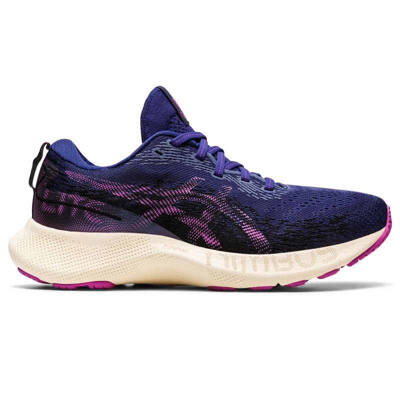 Tenis-asics-para-mujer-Gel-Nimbus-Lite-3-para-correr-color-azul.-Lateral-Externa-Derecha