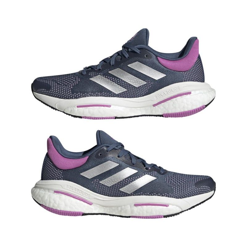 Tenis-adidas-para-mujer-Solar-Glide-5-W-para-correr-color-gris.-Par-Laterales