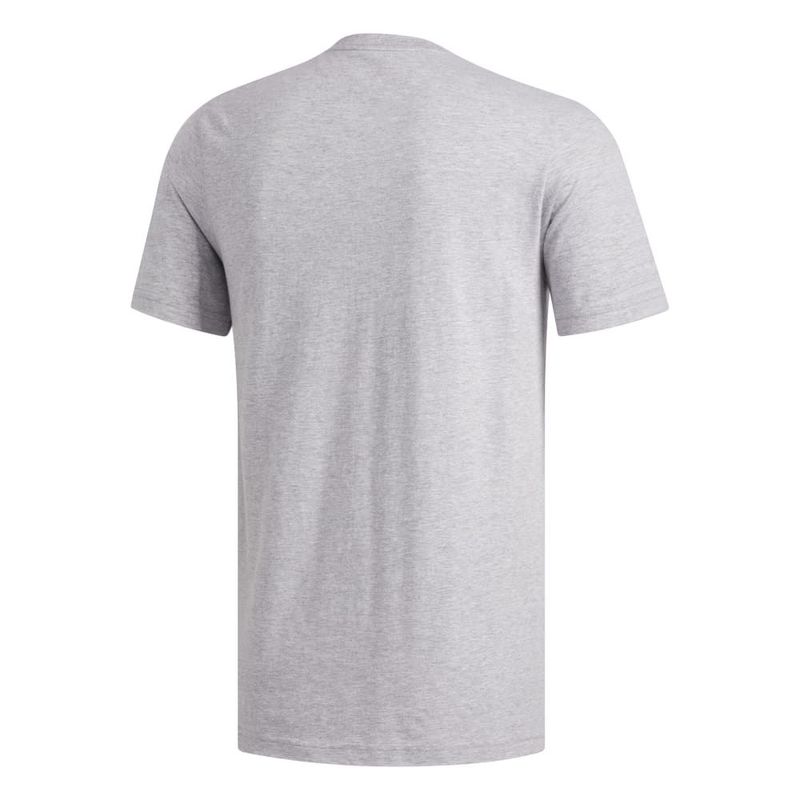 Camiseta-Manga-Corta-adidas-para-hombre-Basic-Bos-Tee-para-moda-color-gris.-Reverso-Sin-Modelo