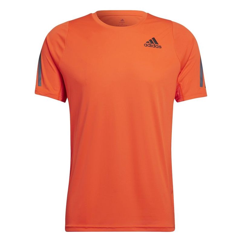 Camiseta-Manga-Corta-adidas-para-hombre-Run-Icon-Tee-para-correr-color-naranja.-Frente-Sin-Modelo
