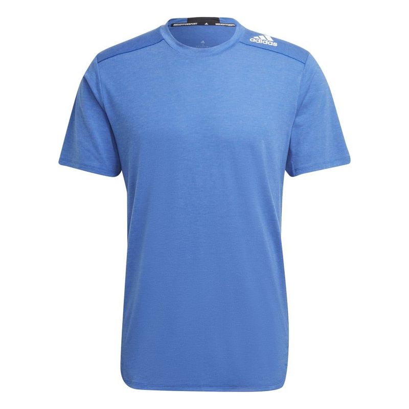 Camiseta-Manga-Corta-adidas-para-hombre-M-D4T-Tee-para-entrenamiento-color-azul.-Frente-Sin-Modelo