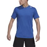 Camiseta-Manga-Corta-adidas-para-hombre-M-D4T-Tee-para-entrenamiento-color-azul.-Zoom-Frontal-Sobre-Modelo