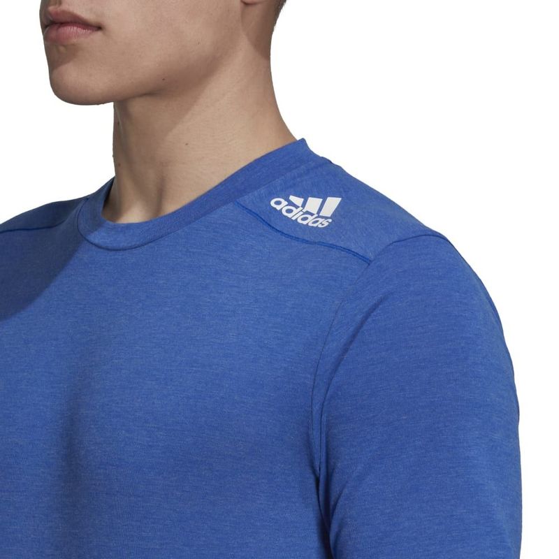 Camiseta-Manga-Corta-adidas-para-hombre-M-D4T-Tee-para-entrenamiento-color-azul.-Detalle-1