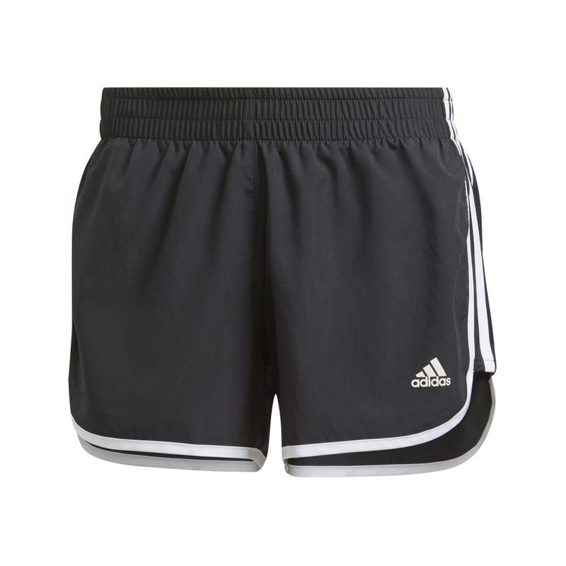 Pantaloneta-adidas-para-mujer-M20-Short-para-correr-color-negro.-Frente-Sin-Modelo