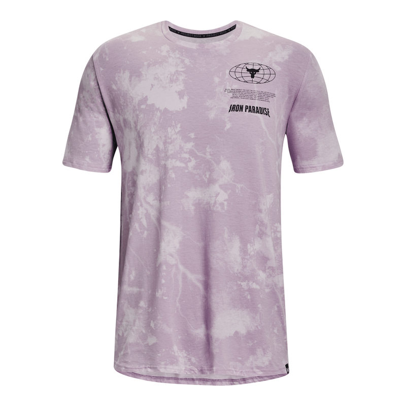 Camiseta-Manga-Corta-under-armour-para-hombre-Ua-Pjt-Rock-Ip-Statement-Ss-para-entrenamiento-color-morado.-Frente-Sin-Modelo