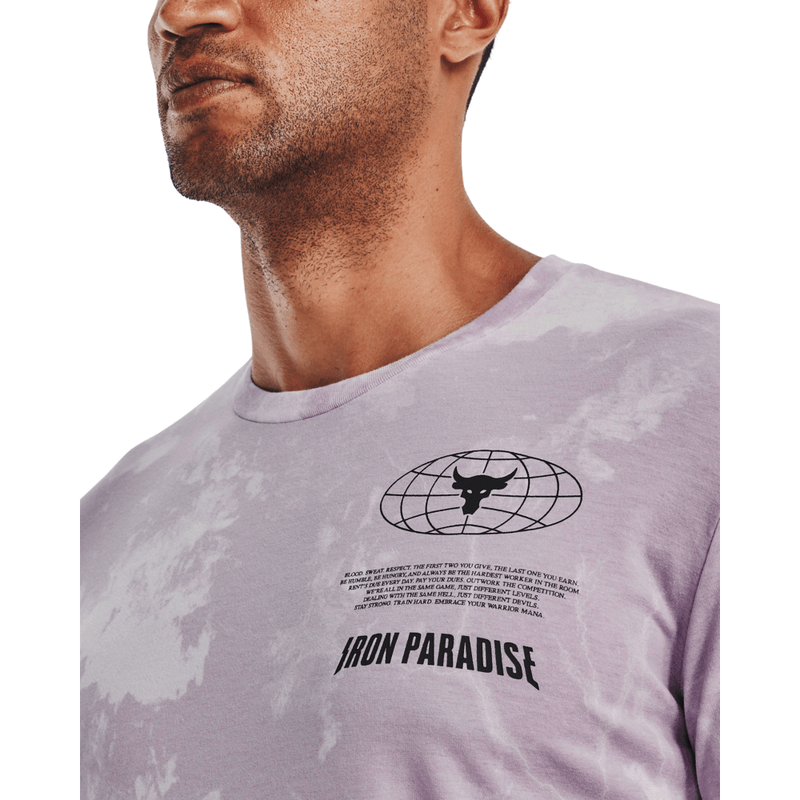 Camiseta-Manga-Corta-under-armour-para-hombre-Ua-Pjt-Rock-Ip-Statement-Ss-para-entrenamiento-color-morado.-Cuello