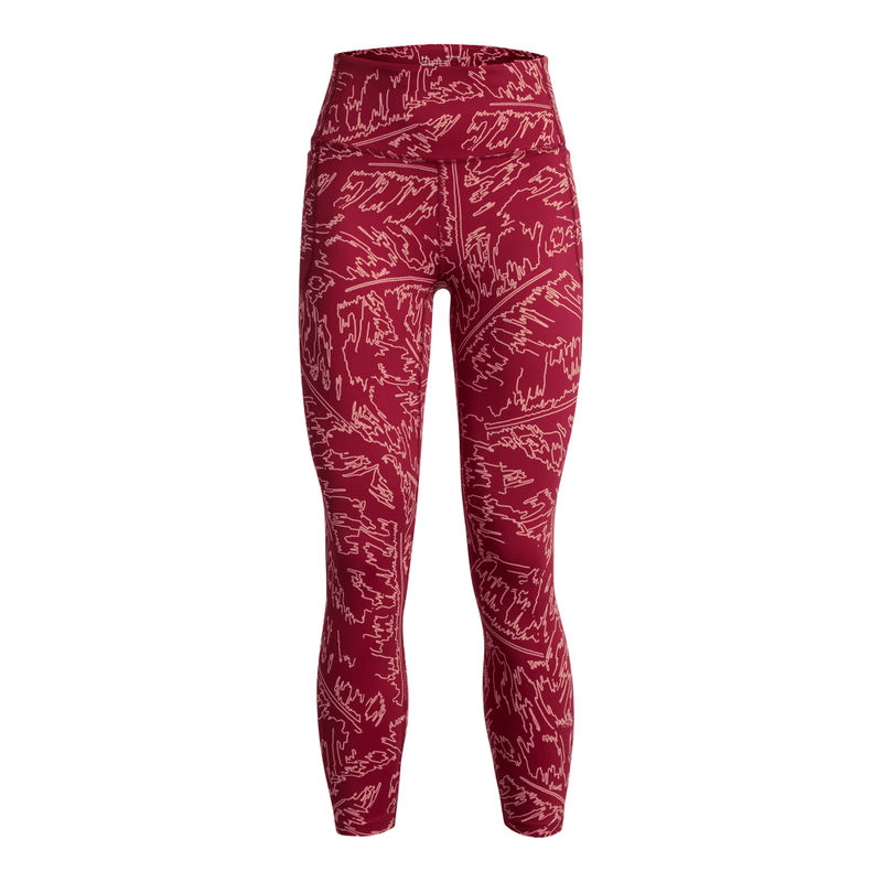 Licra-under-armour-para-mujer-Meridian-Print-Ankle-Leg-para-entrenamiento-color-rosado.-Frente-Sin-Modelo